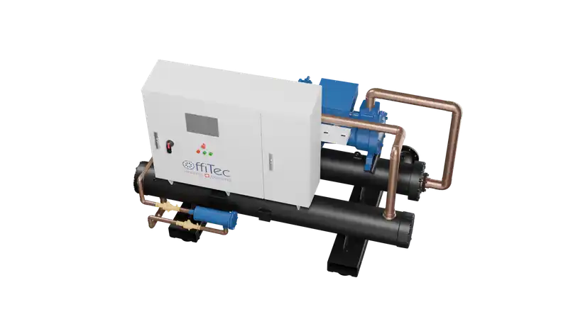 OffiTec Industrial refrigeration machine with double heat exchanger