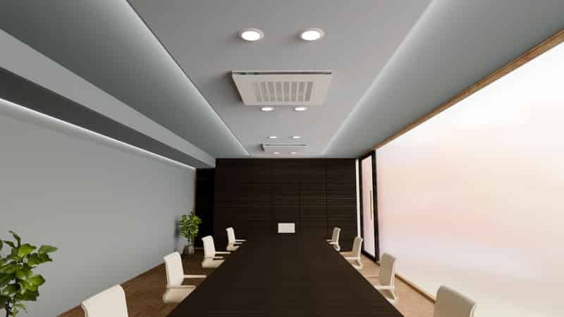 Offitec Ceiling-Mounted 4-Way Cassette Fan Coil Unit